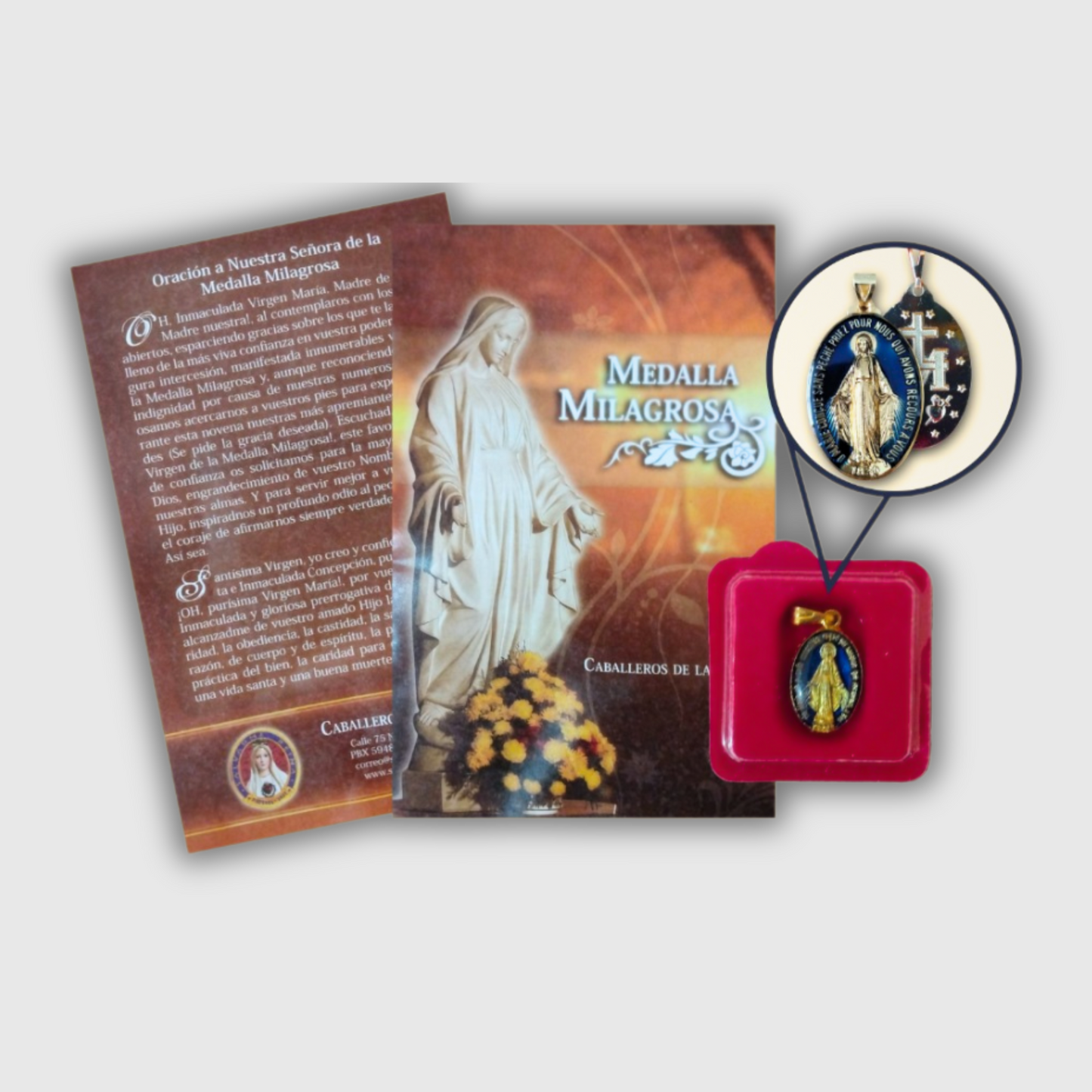 Folleto Novena + Medalla Milagrosa.