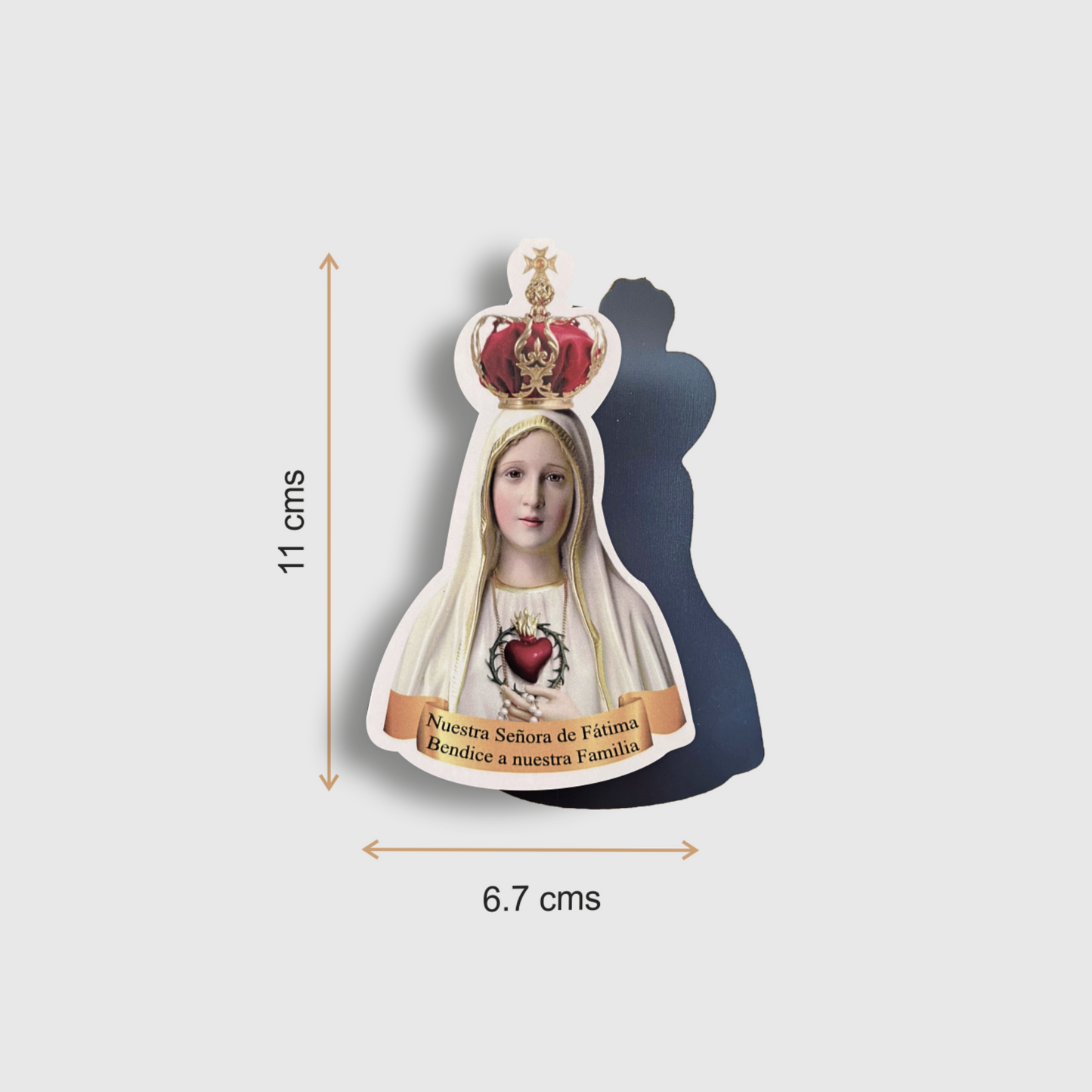 Imán Virgen de Fátima 11 x 6,7