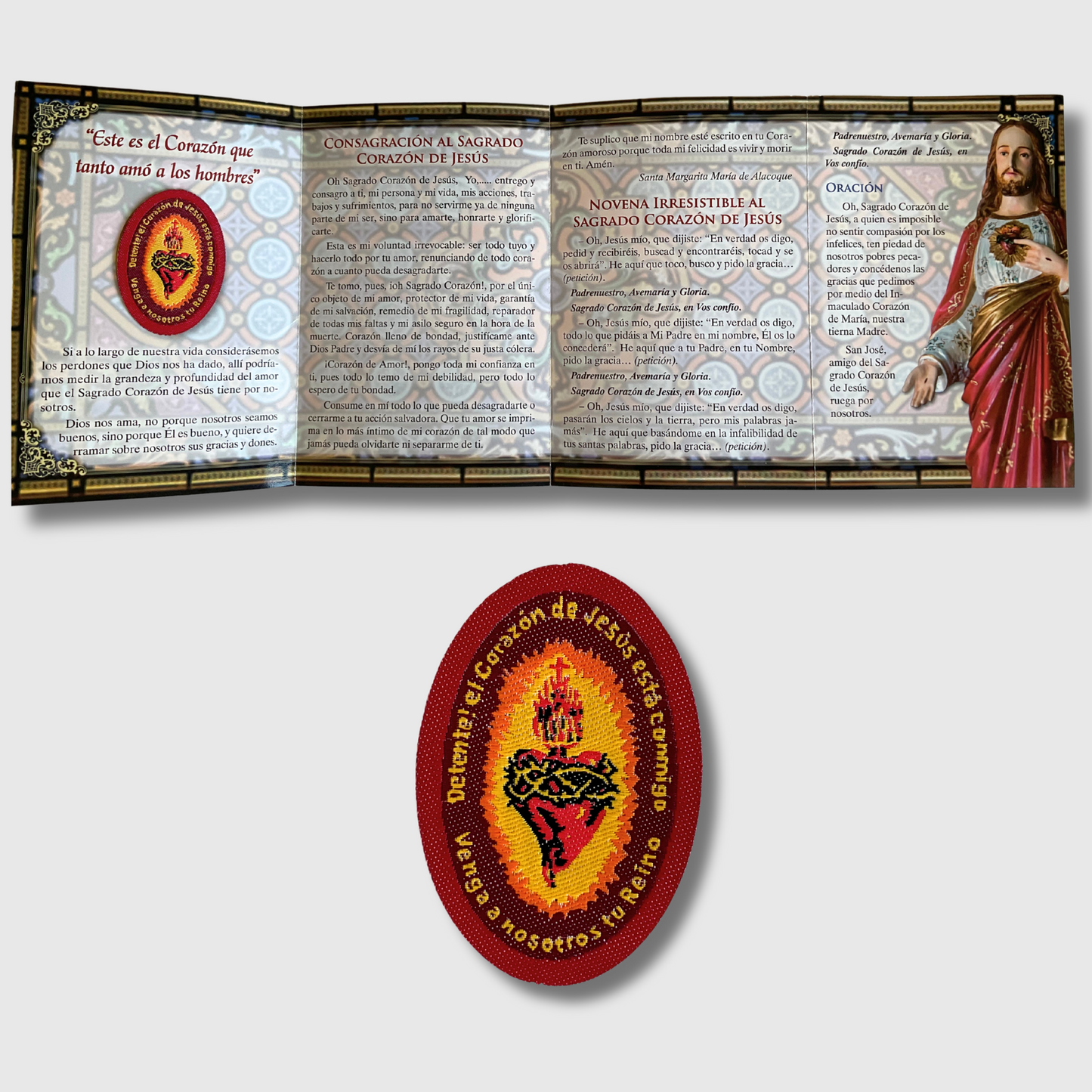 Detente del Sagrado Corazón de Jesús + Folleto