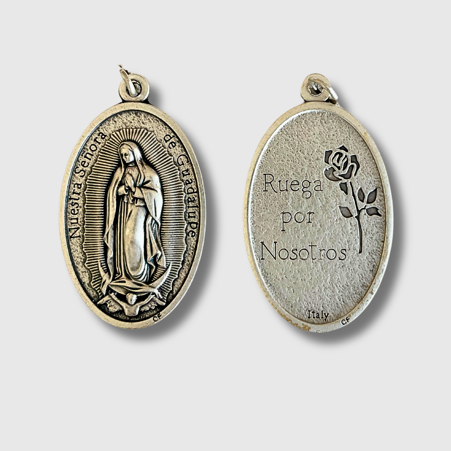 Medalla italiana Virgen de Guadalupe.