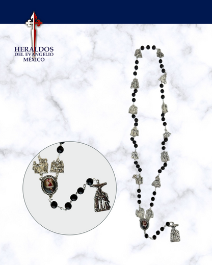 Kit  Libro y Rosario Via Crucis.
