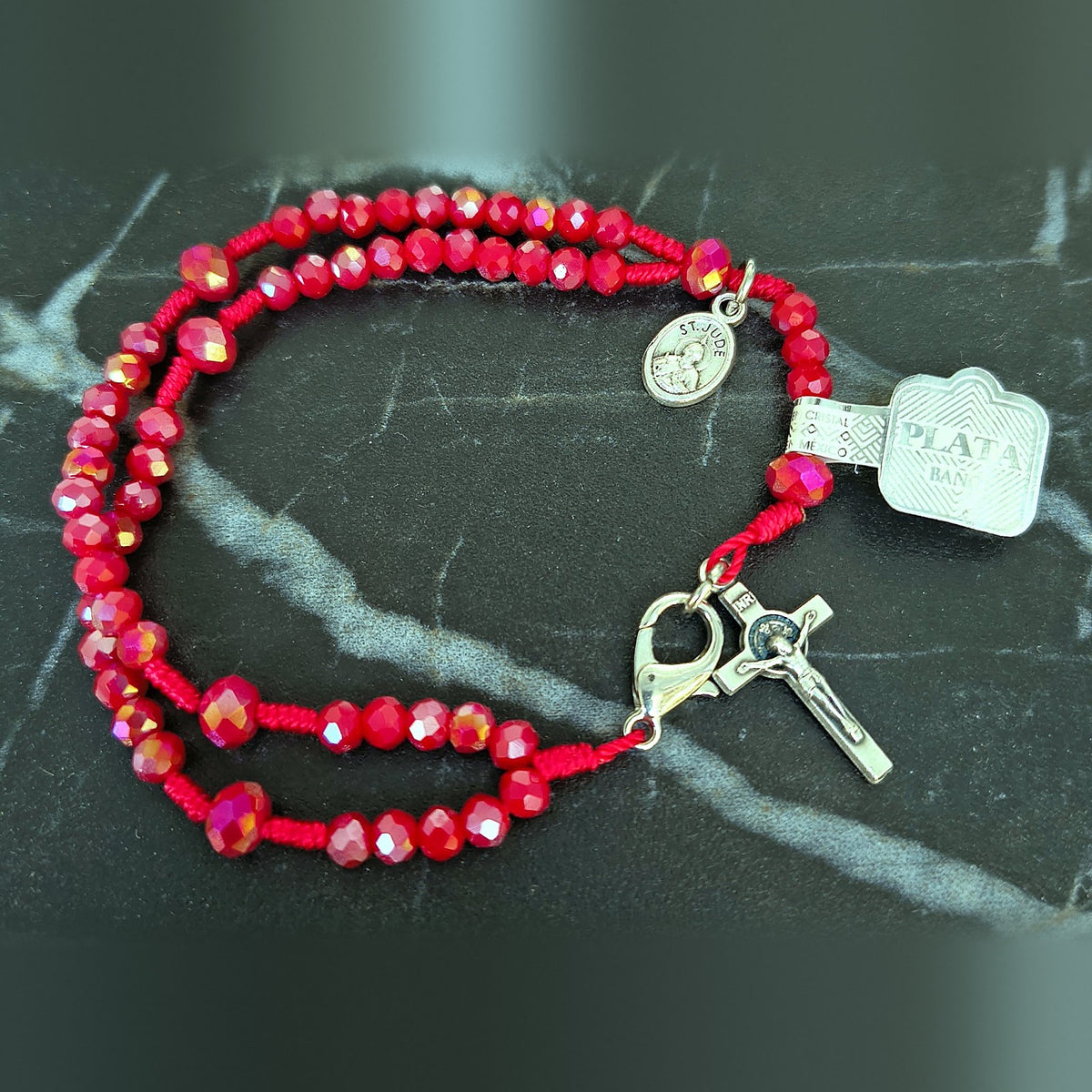 Pulsera Rosario Dona #4 San Judas Tadeo