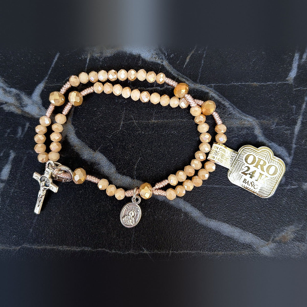 Pulsera Rosario Dona #4 San Judas Tadeo