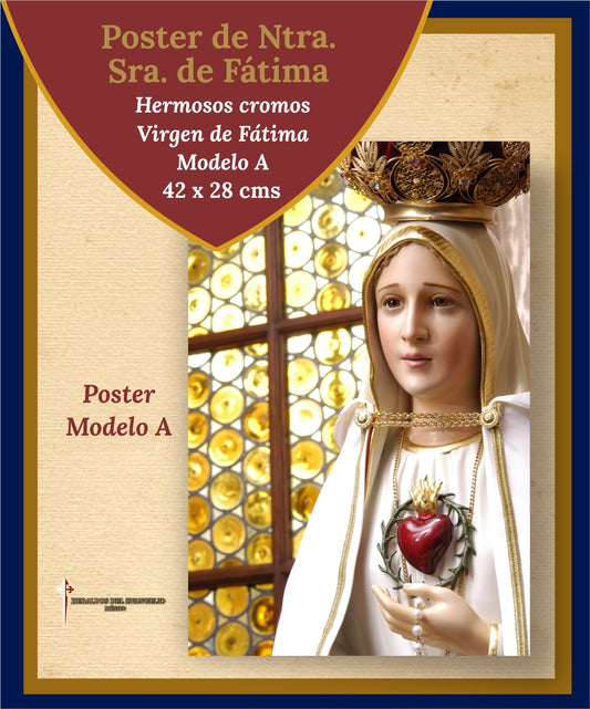 Póster de Nuestra Señora de Fátima - Modelo A