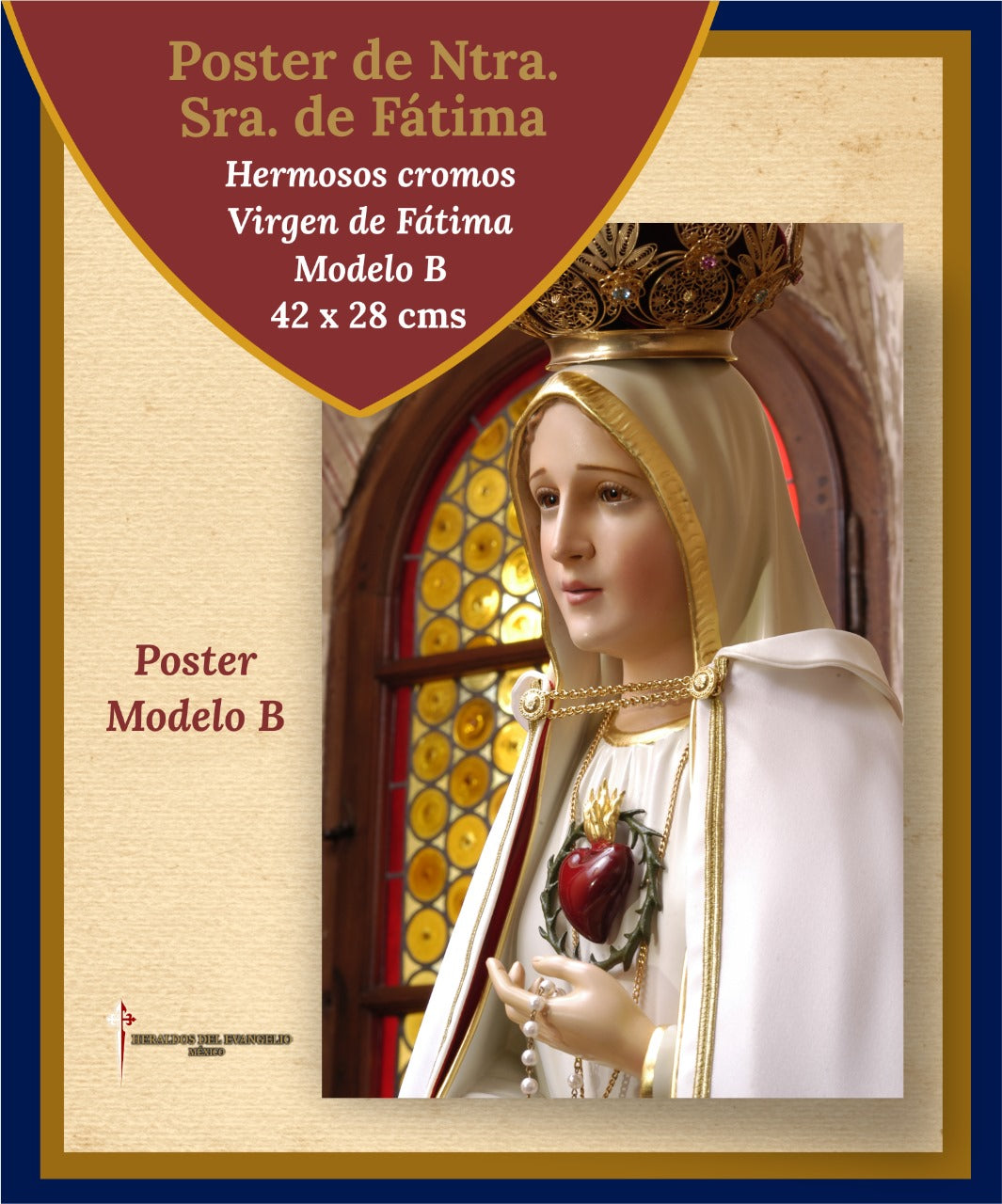 Póster de Nuestra Señora de Fátima - Modelo B