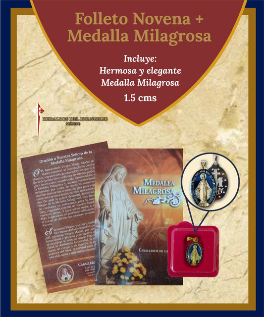 Novena Booklet + Miraculous Medal