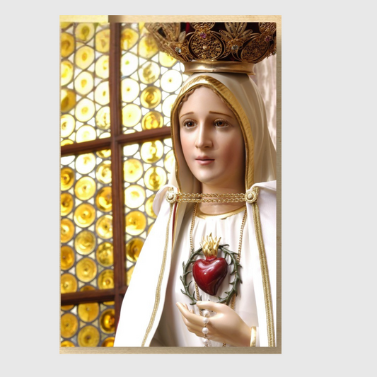 Cromo de Nuestra Señora de Fátima - Modelo A