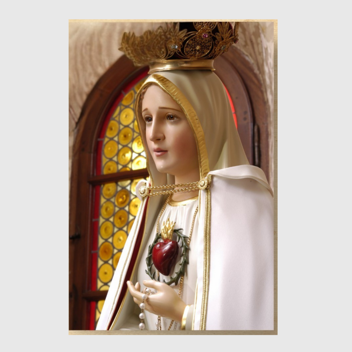 Cromo de Nuestra Señora de Fátima - Modelo B