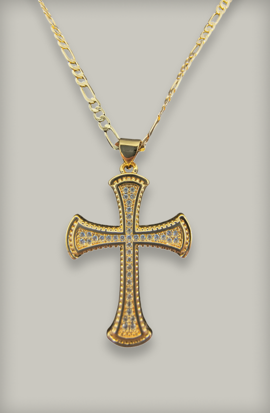 Dije Cruz oro laminado