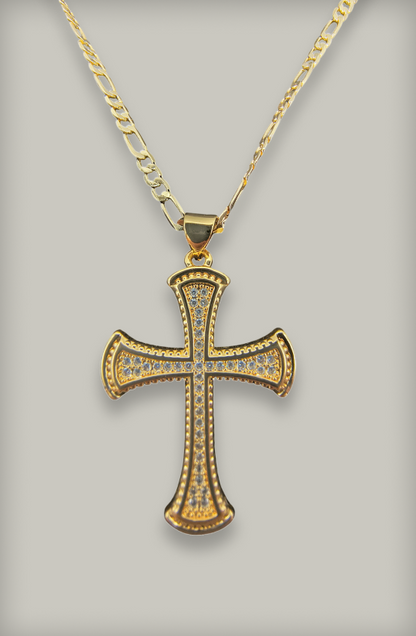 Dije Cruz oro laminado
