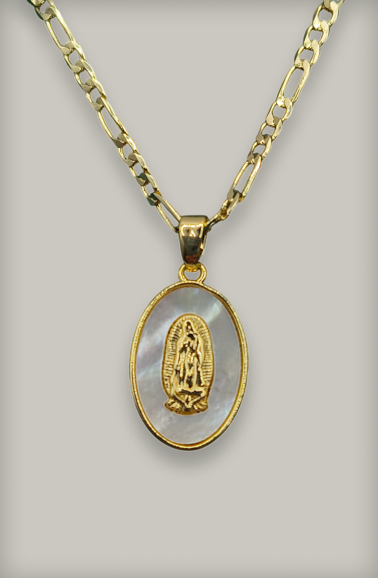 Dije Oval mini Virgen de Guadalupe