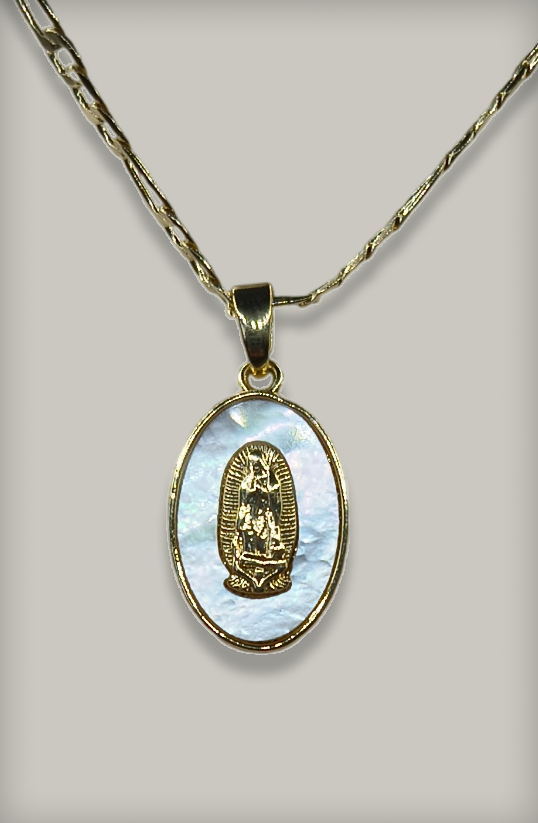 Dije Oval mini Virgen de Guadalupe