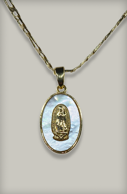 Dije Oval mini Virgen de Guadalupe