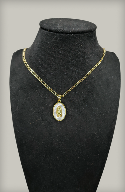 Dije Oval mini Virgen de Guadalupe