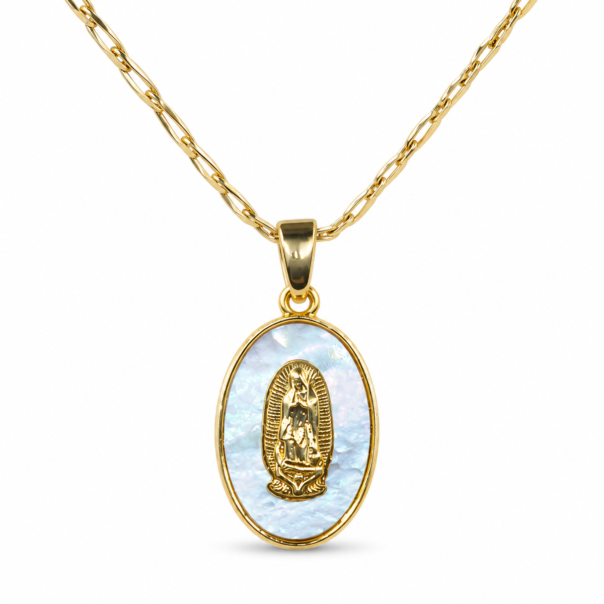 Dije Oval mini Virgen de Guadalupe
