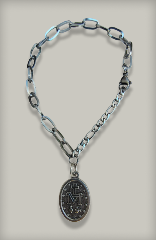 Esclava con Medallita milagrosa, extensión y Broche Caimán