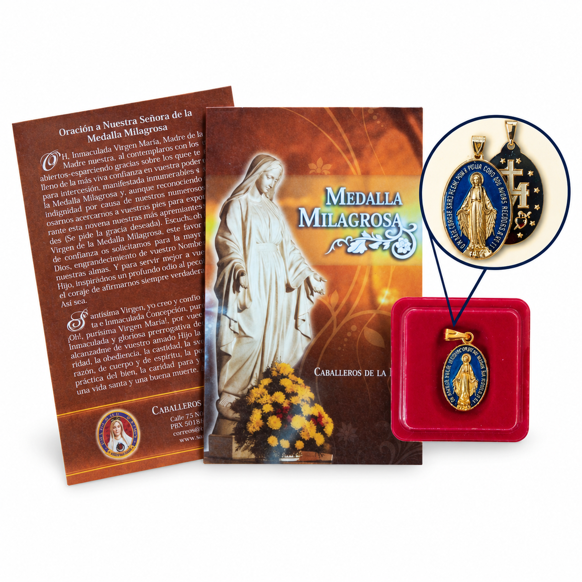 Folleto Novena + Medalla Milagrosa.
