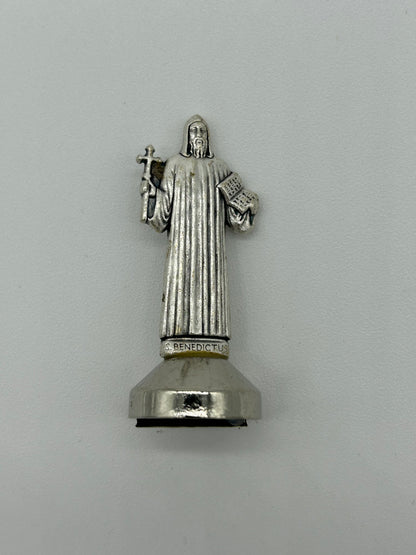 Figura metálica San Benito Italiana para escritorio con adhesivo