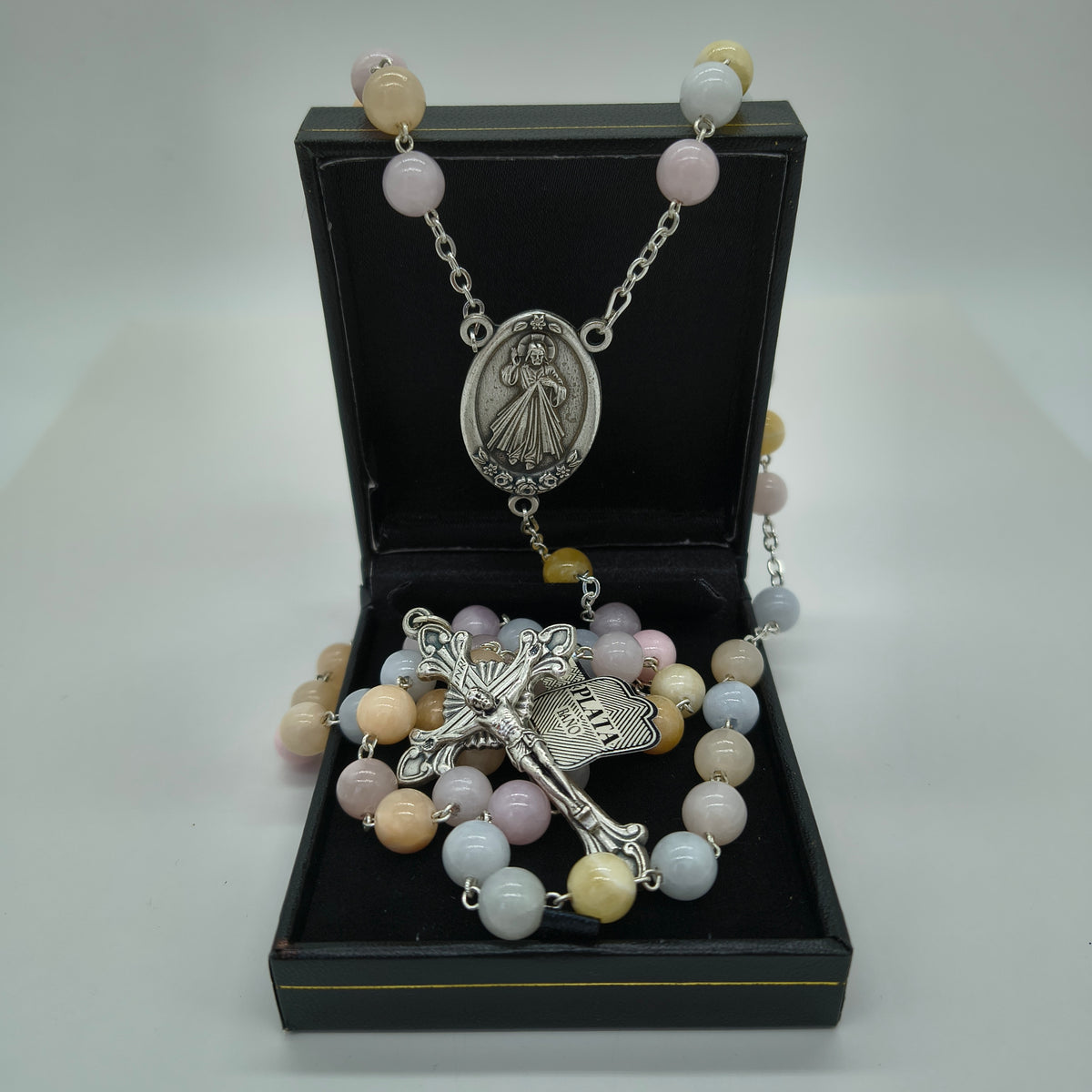 Rosario Jade #8 Rosado Virgen de Guadalupe