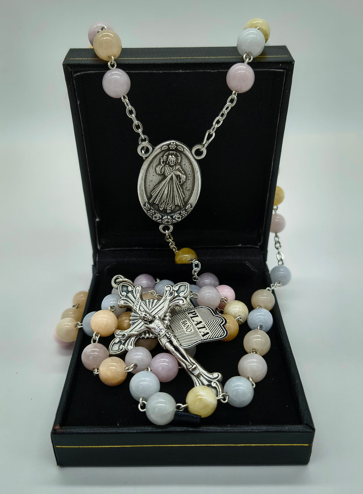 Rosario Jade #8 Rosado Virgen de Guadalupe
