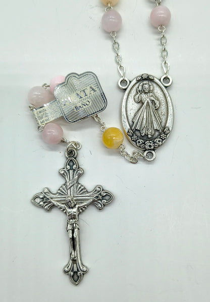 Rosario Jade #8 Rosado Virgen de Guadalupe