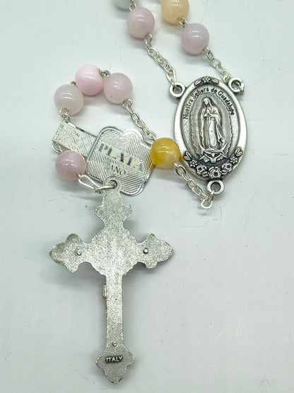 Rosario Jade #8 Rosado Virgen de Guadalupe