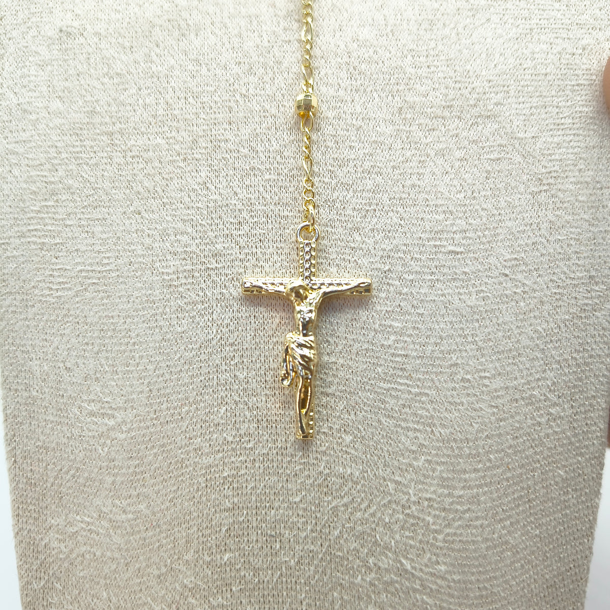 Collar Rosario Chapa de Oro Florentino #4