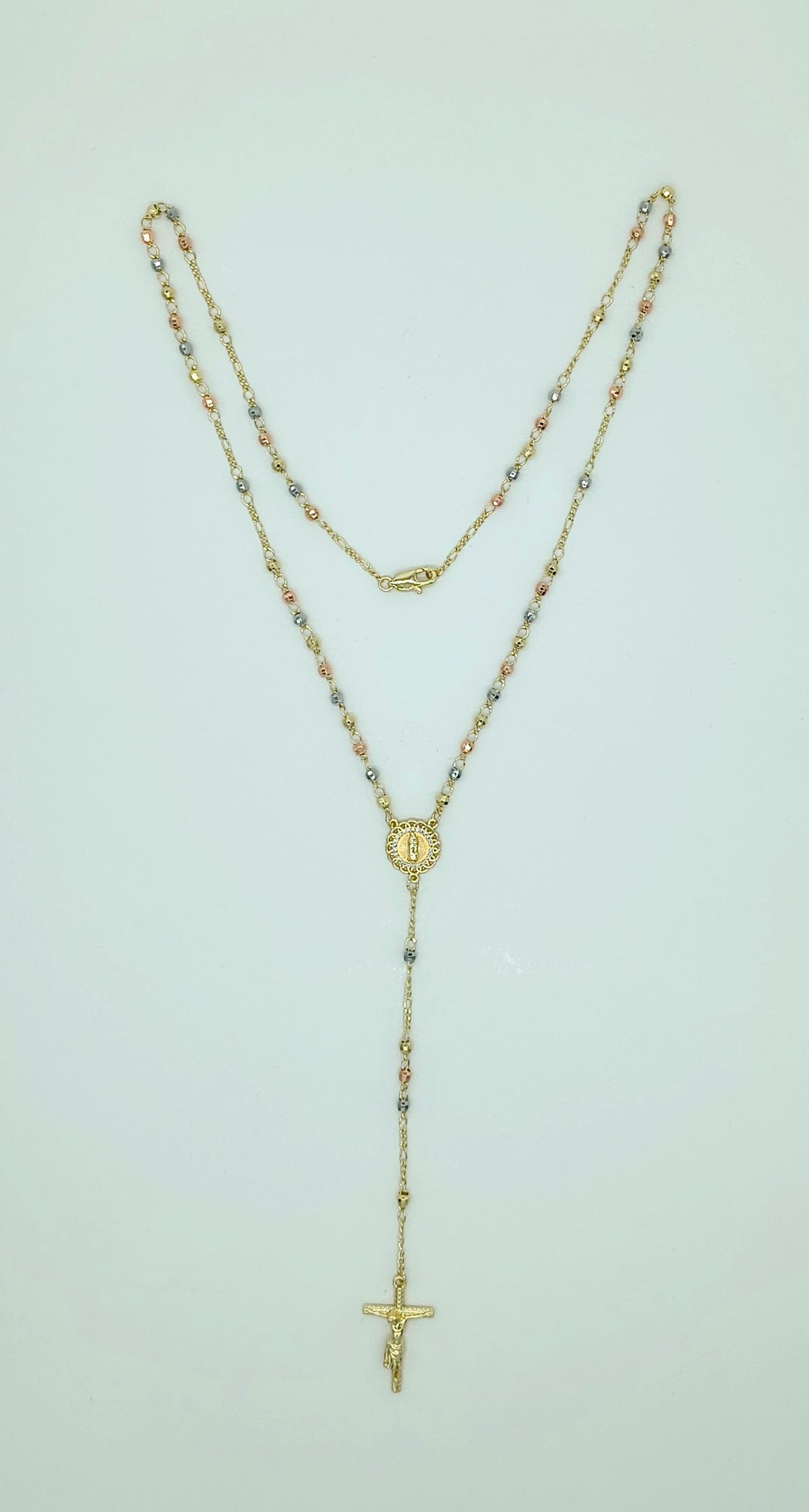 Collar Rosario Chapa de Oro Florentino #4