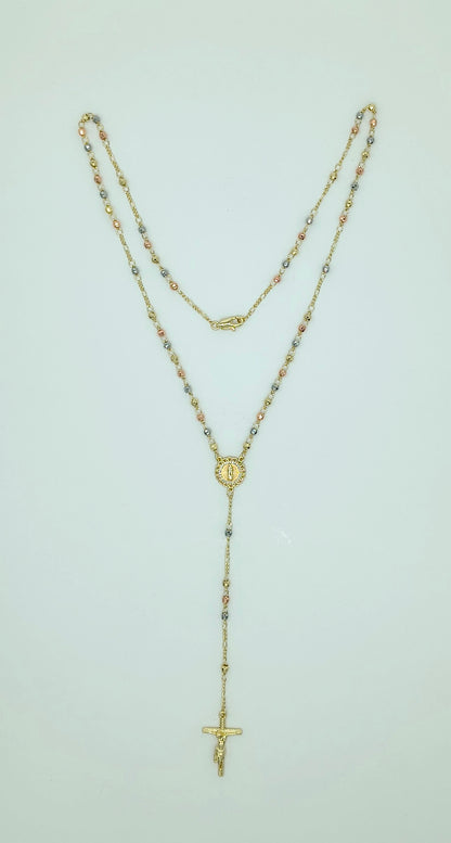 Collar Rosario Chapa de Oro Florentino #4
