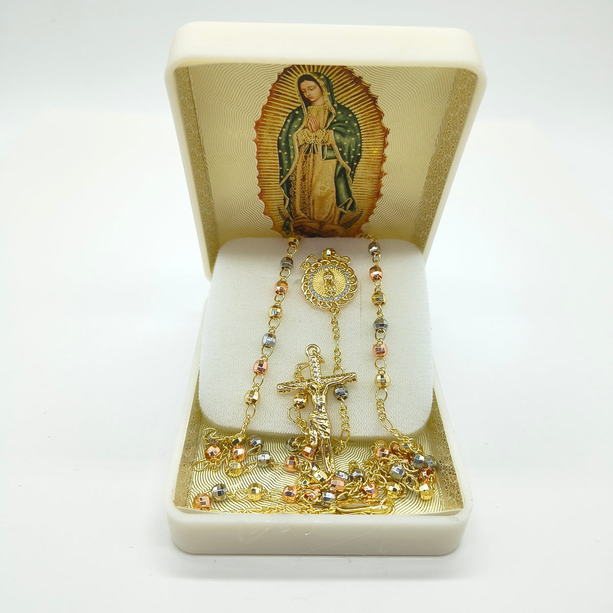 Collar Rosario Chapa de Oro Florentino #4