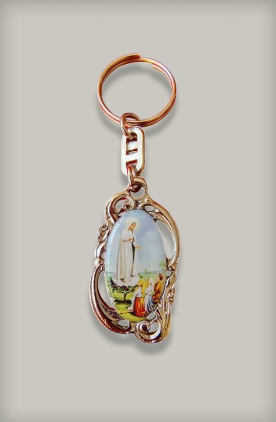 Llavero Virgen de Guadalupe y Virgen de Fátima