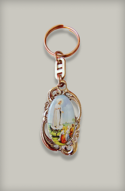 Llavero Virgen de Guadalupe y Virgen de Fátima