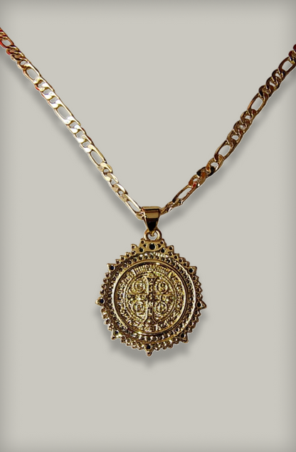 Medalla San Benito con Circonias