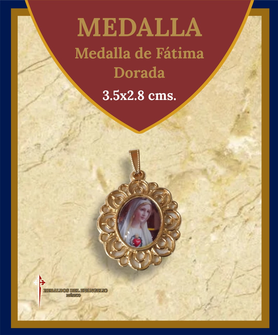 Medalla de Fátima Dorada