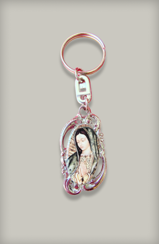 Llavero Virgen de Guadalupe y el Padre Pío