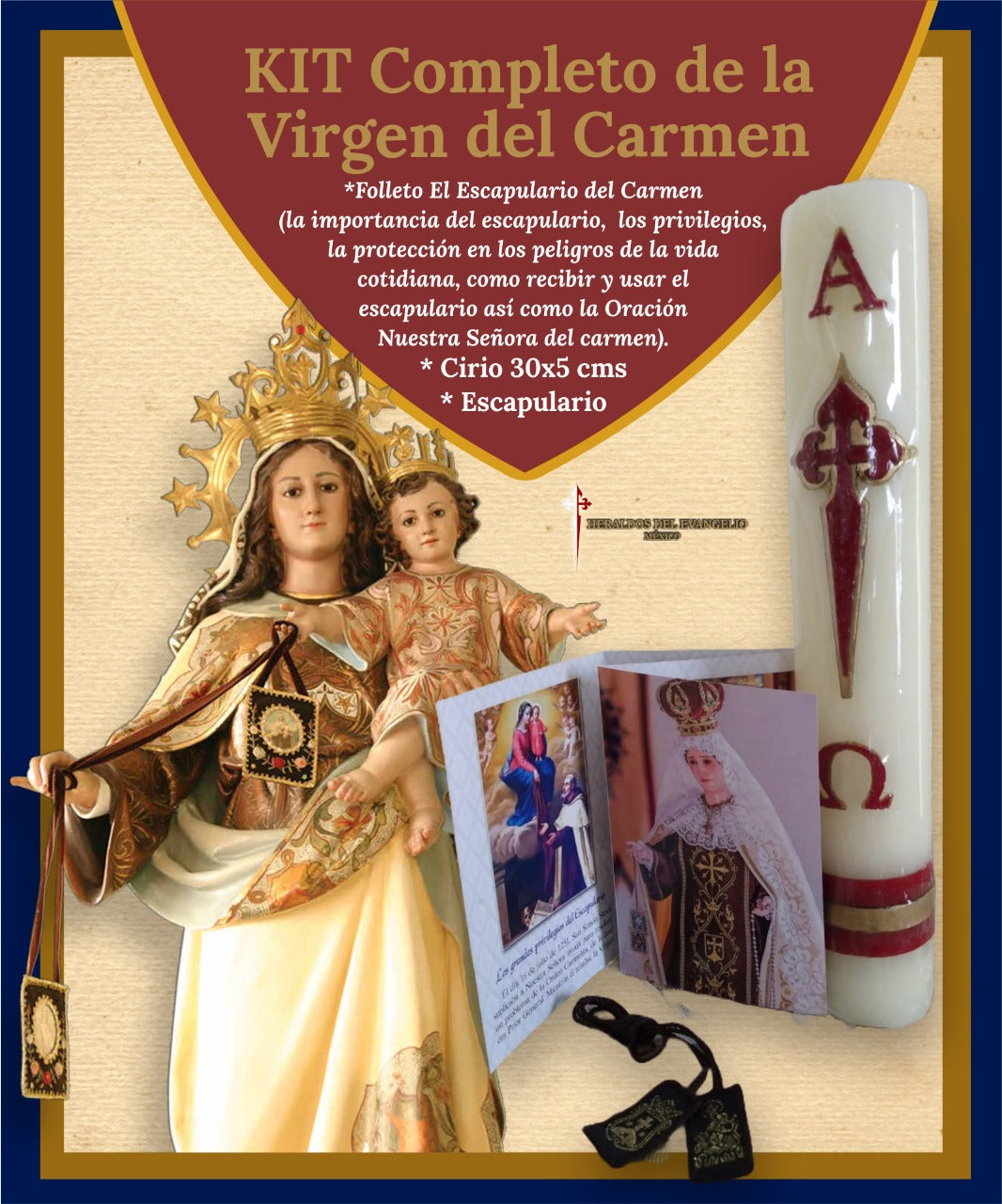 Kit Completo de Nuestra Señora del Carmen